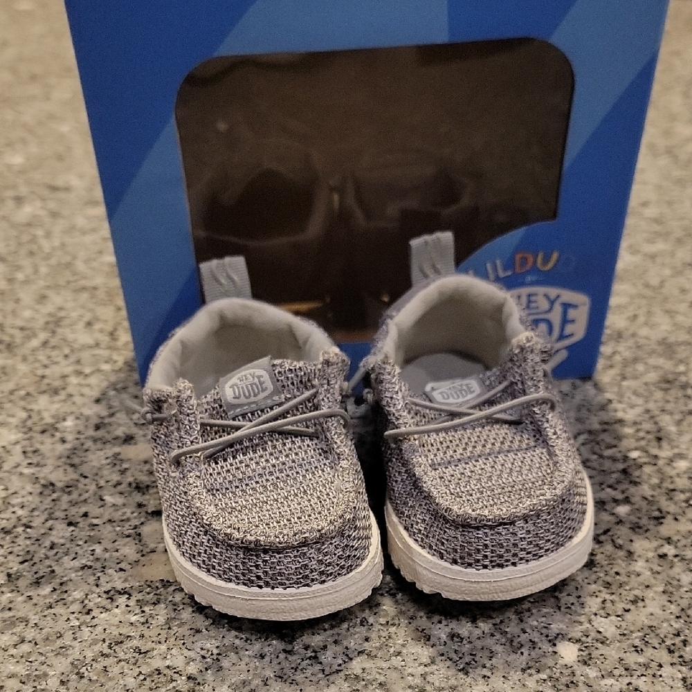 Hey Dude Baby Walker Shoes in Gray